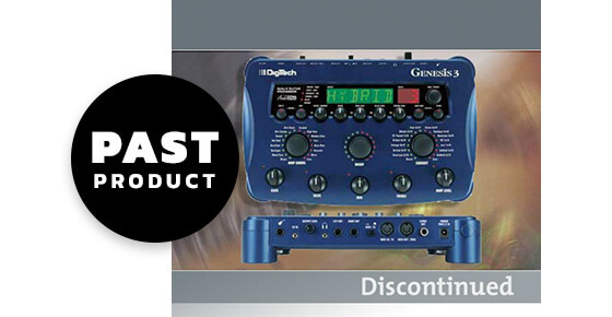 DigiTech Genesis3 with past product graphics