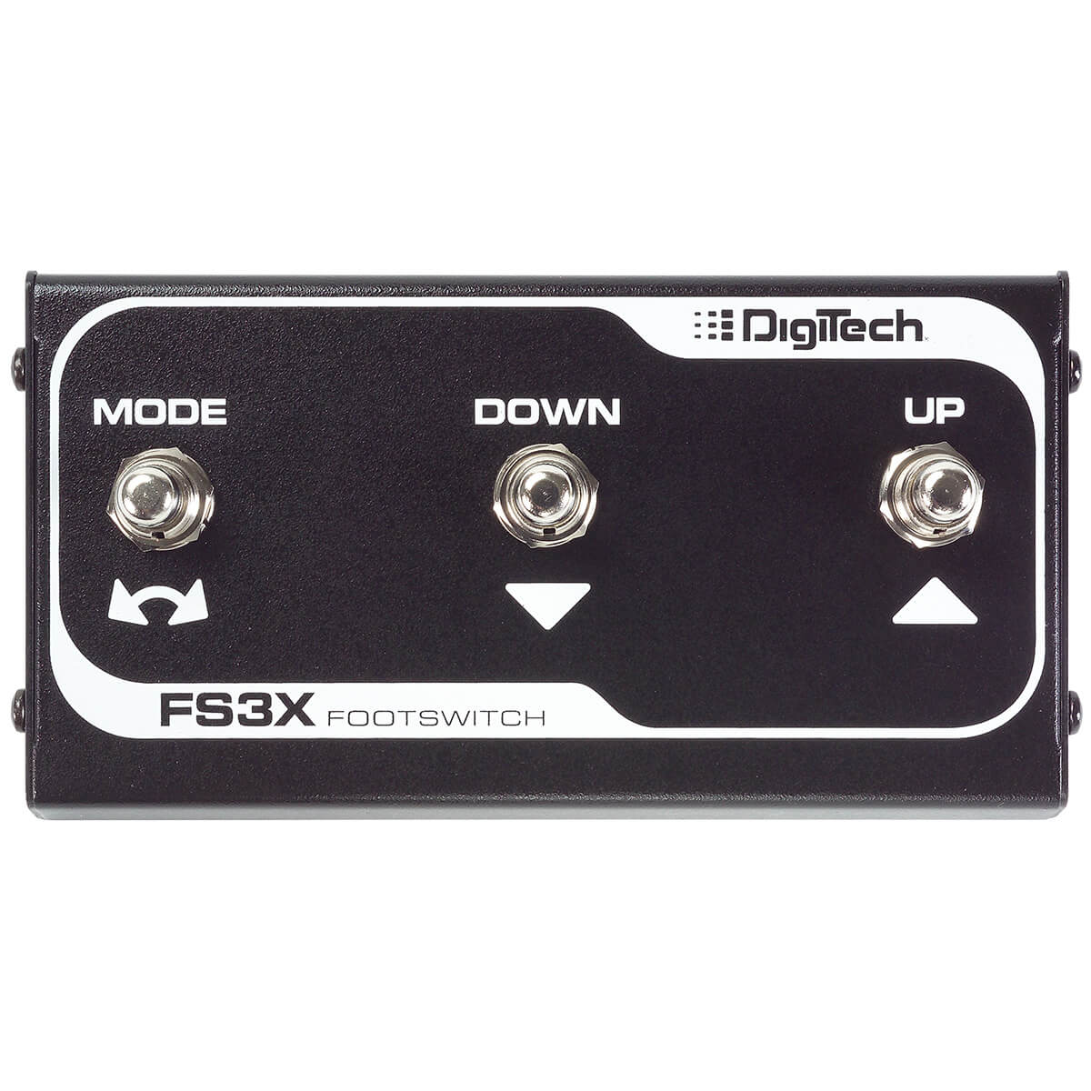 DigiTech FS3X foot switch in black. Top view