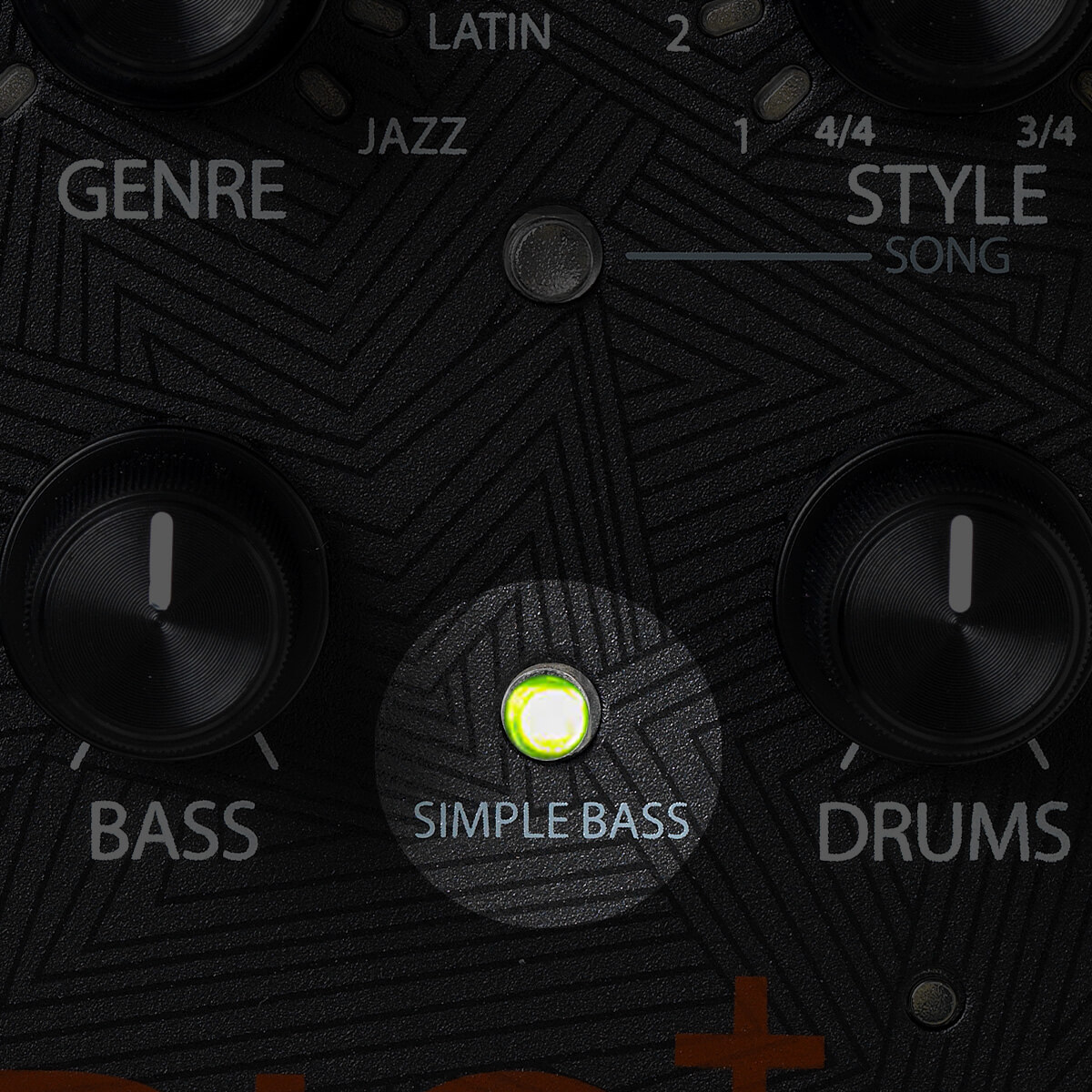 DigiTech Trio+ band creator simple bass button close up
