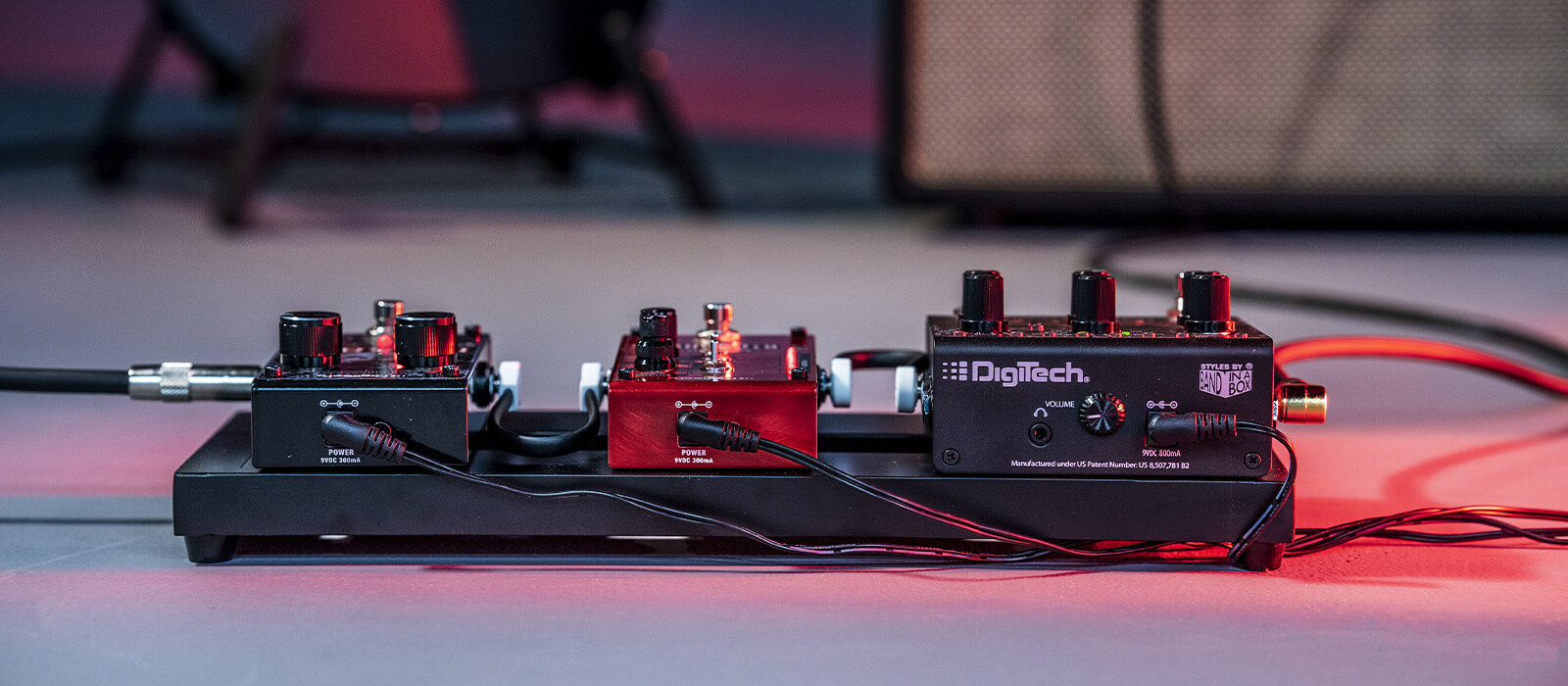 DigiTech pedals in pedalboard