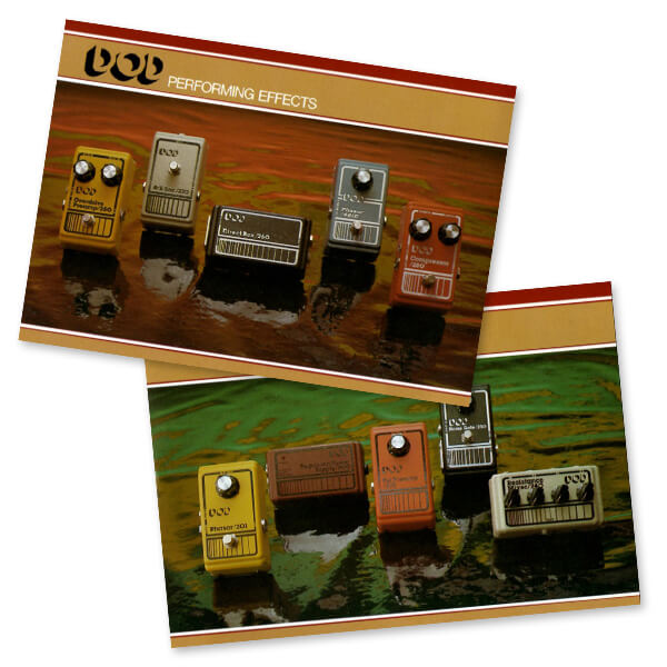 vintage DOD performing effects pedals