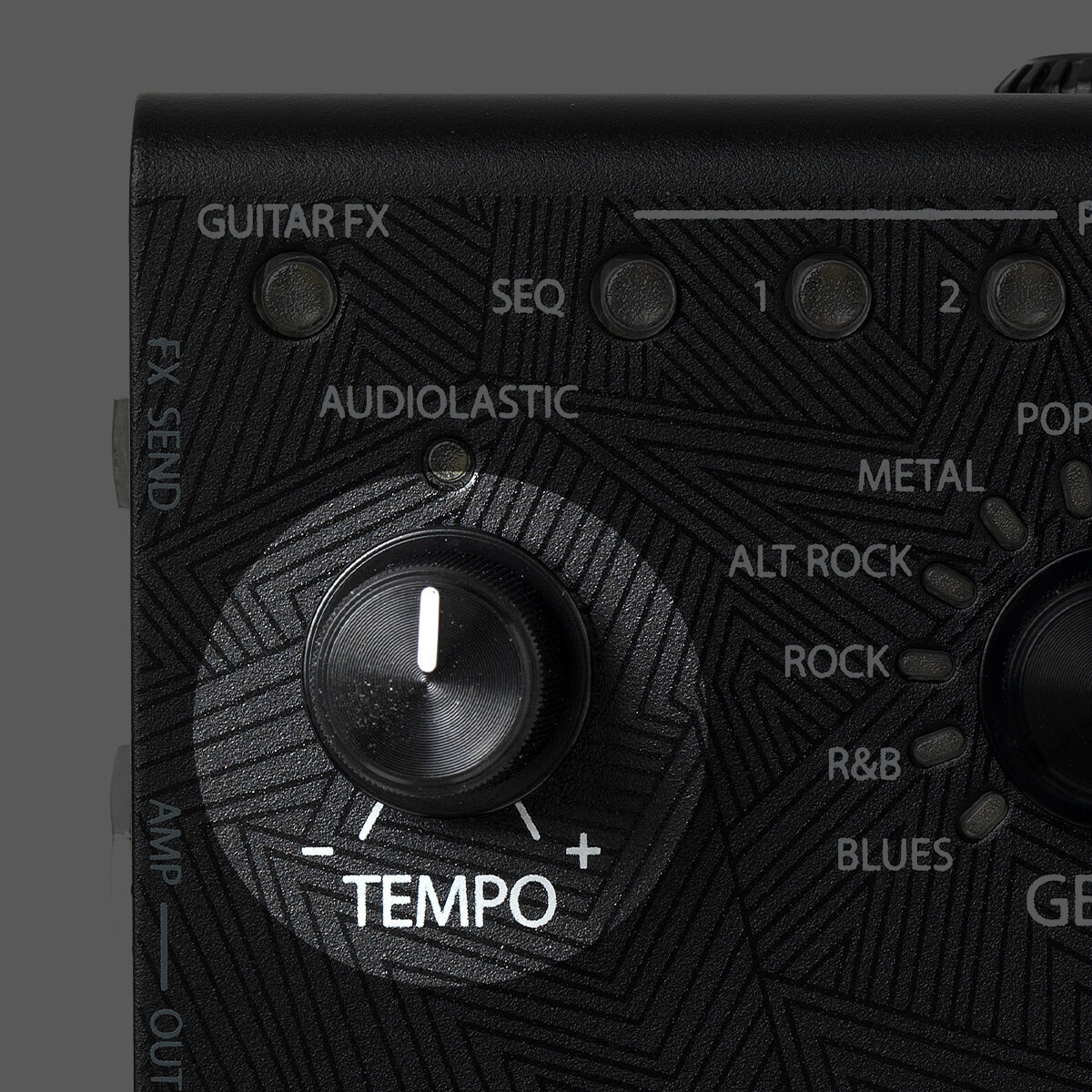 DigiTech Trio+ band creator tempo control close up