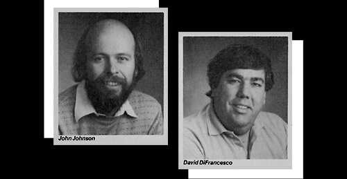 John Johnson and David O DiFrancesco vintage newspaper headshots