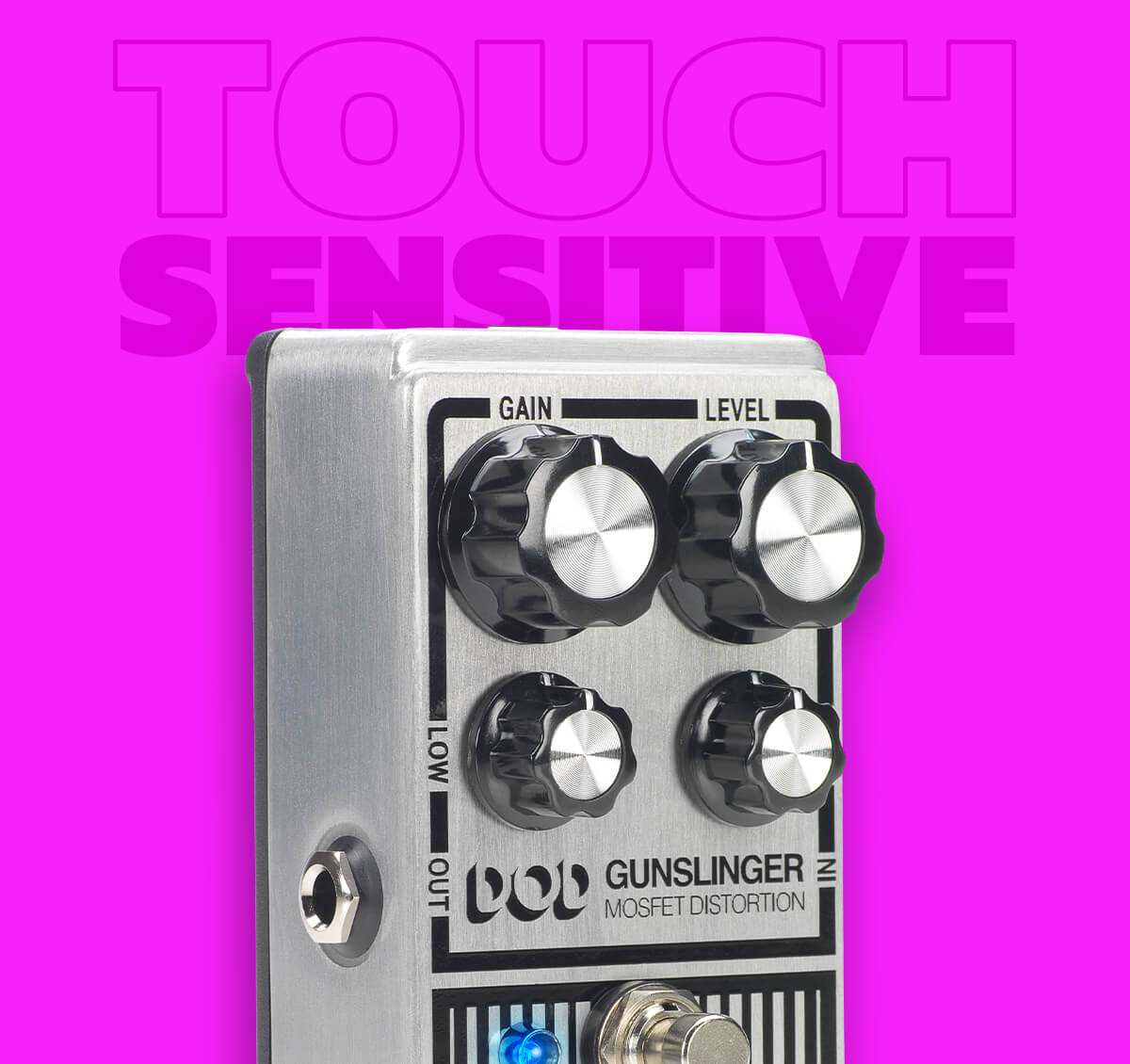 DOD Gunslinger distortion and overdrive guitar pedal